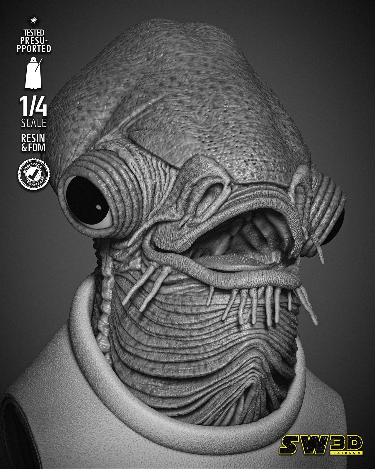 Ackbar Admiral Portrait Bust - Image 5