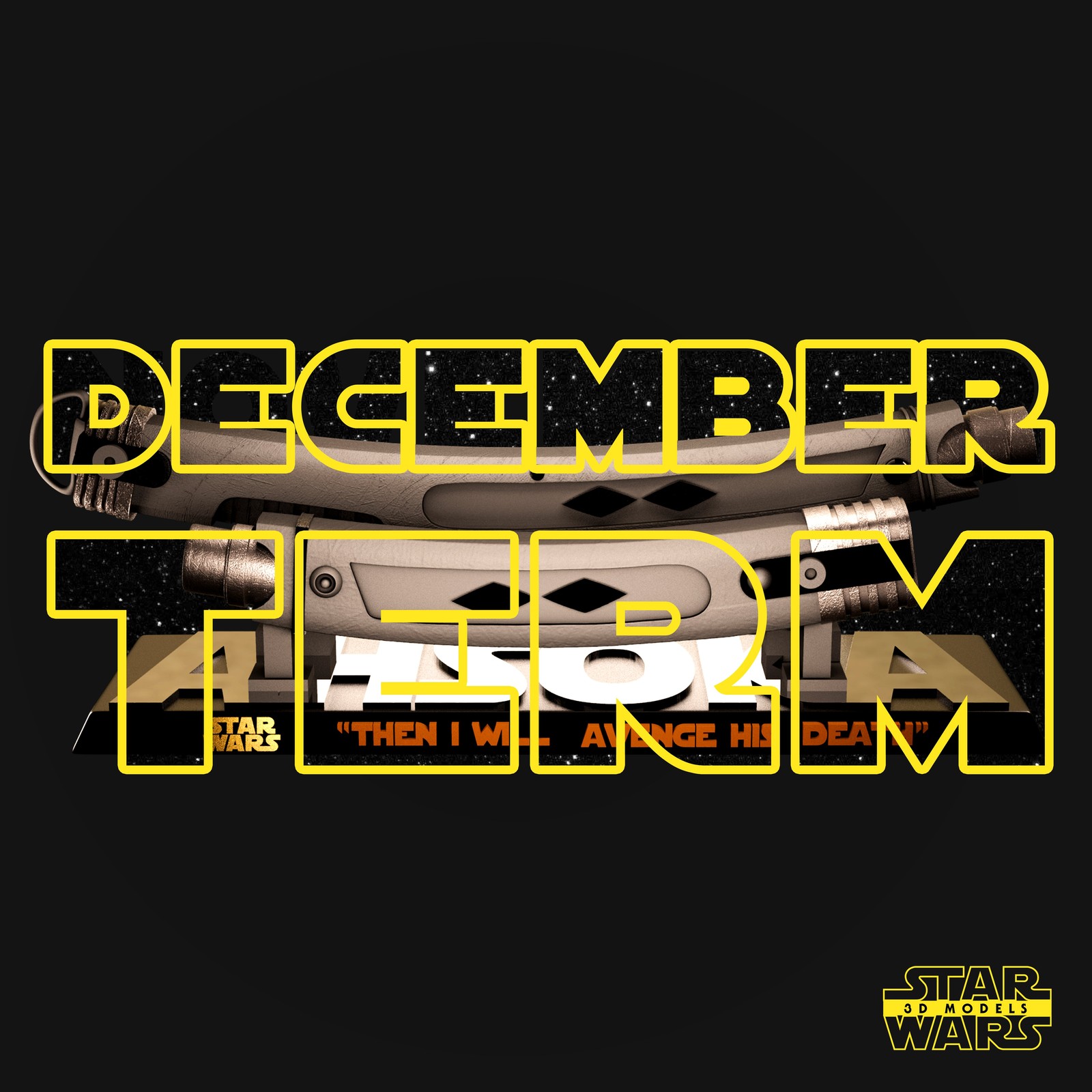 Ahsoka Lightsaber Sculpture