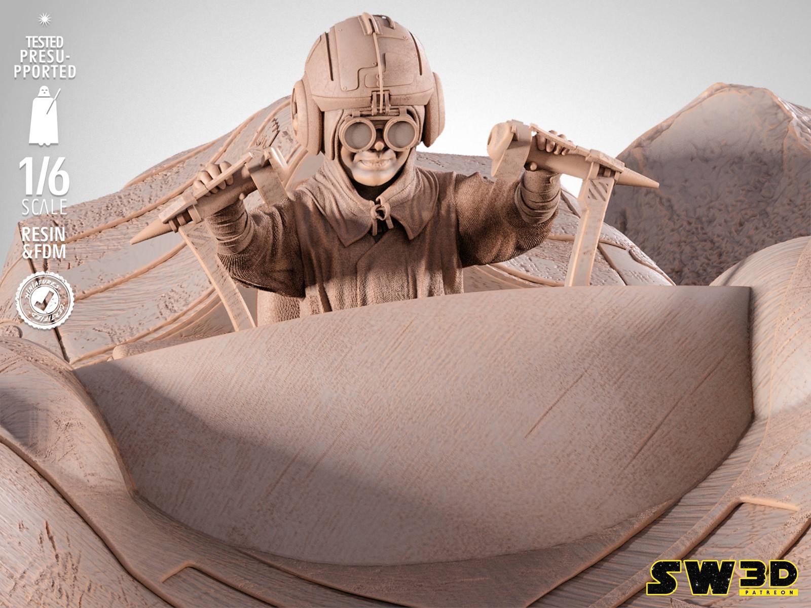 Anakin Race Pod Sculpture - Image 3