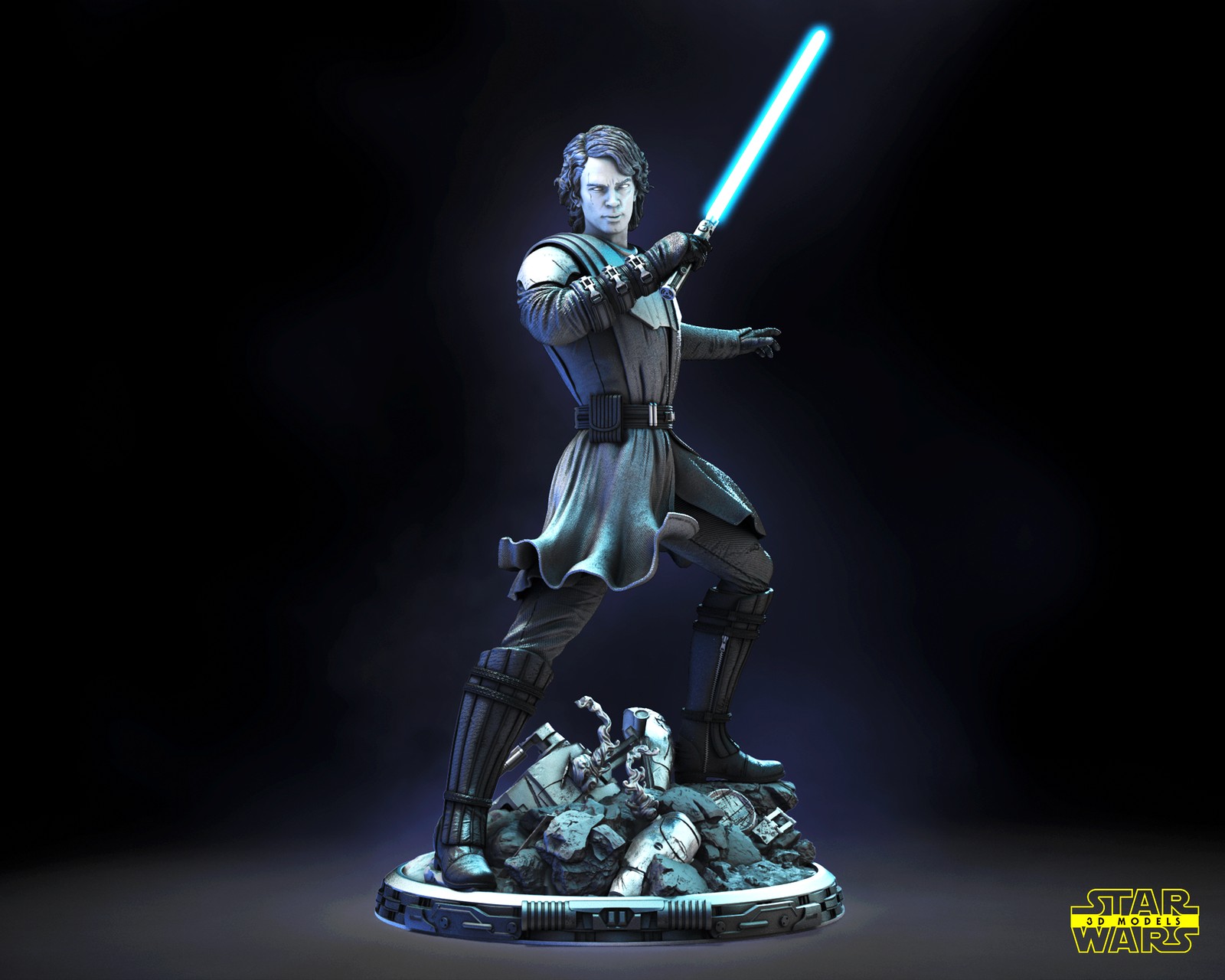 Anakin Skywalker (Clone Wars) Sculpture - Image 2