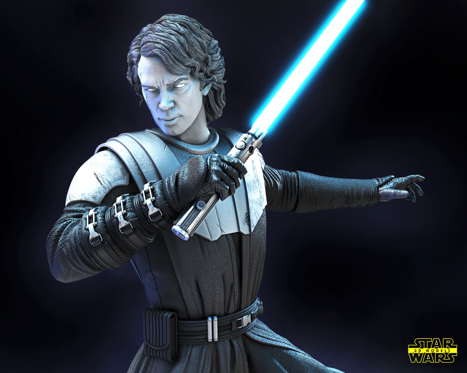 Anakin Skywalker (Clone Wars) Sculpture - Image 4