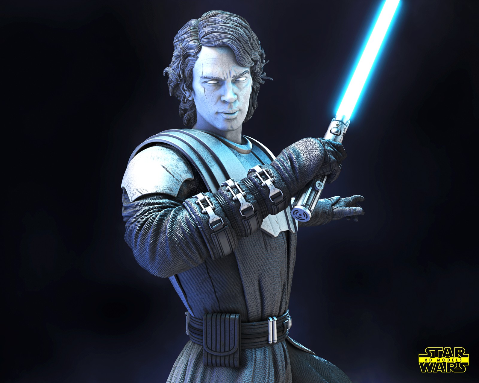 Anakin Skywalker (Clone Wars) Sculpture - Image 5