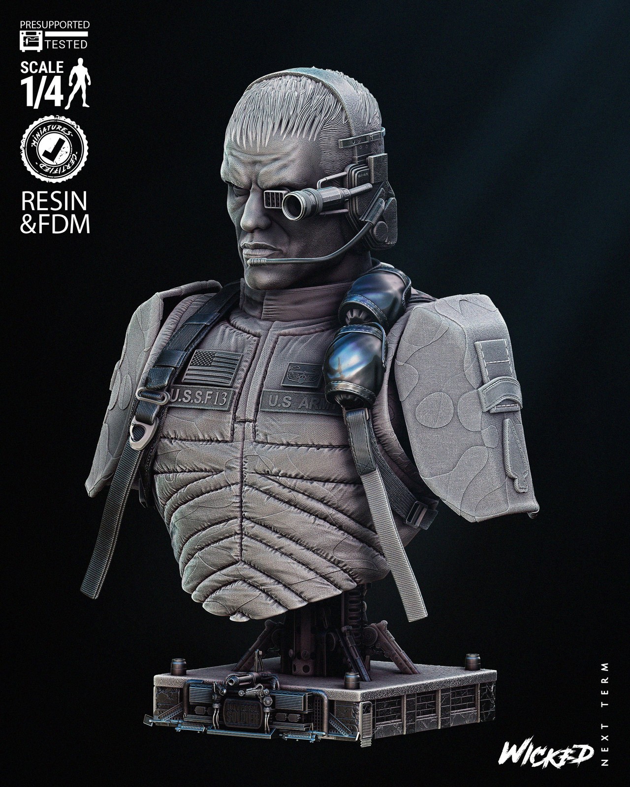 Andrew Scott Portrait Bust - Image 3