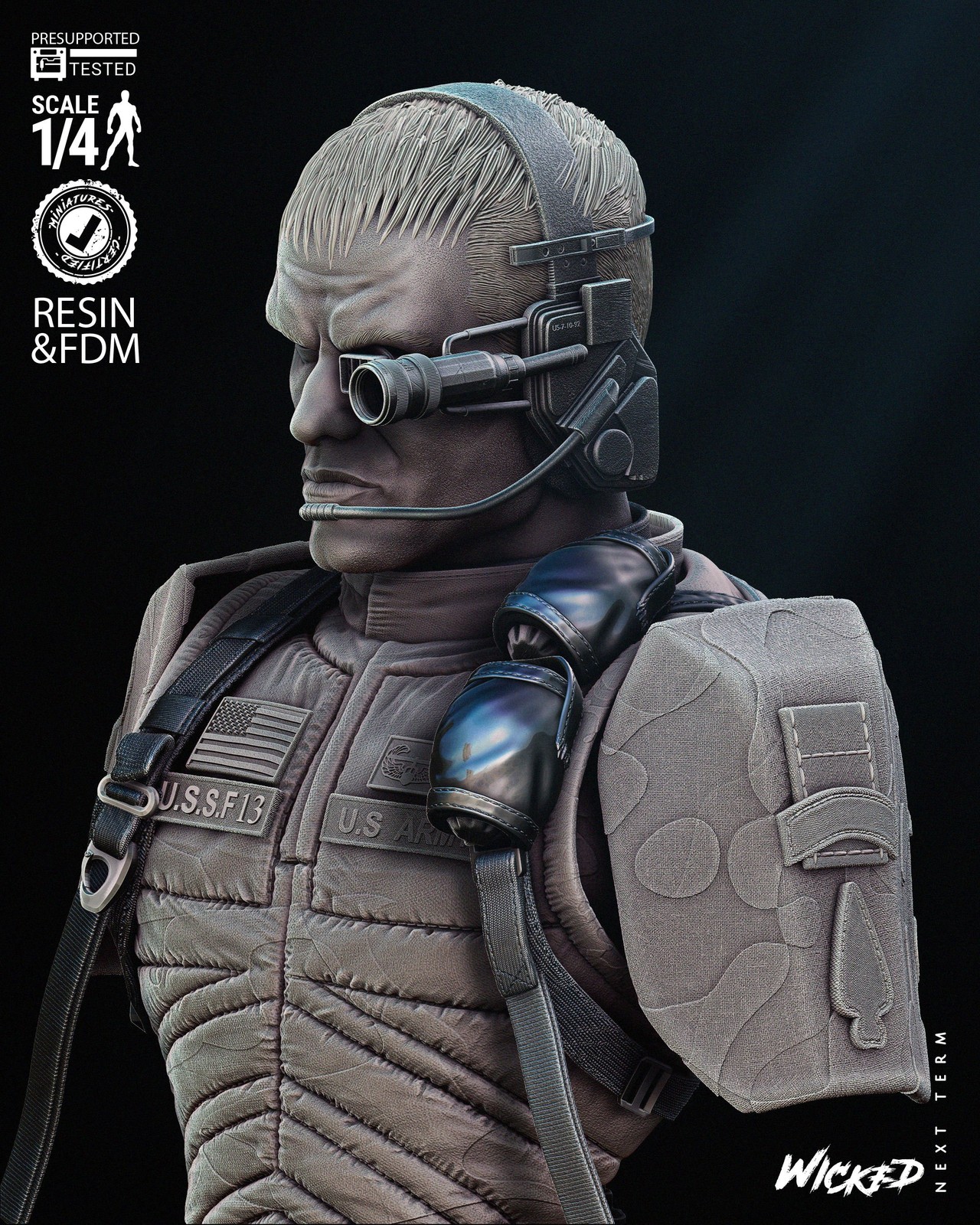 Andrew Scott Portrait Bust - Image 4