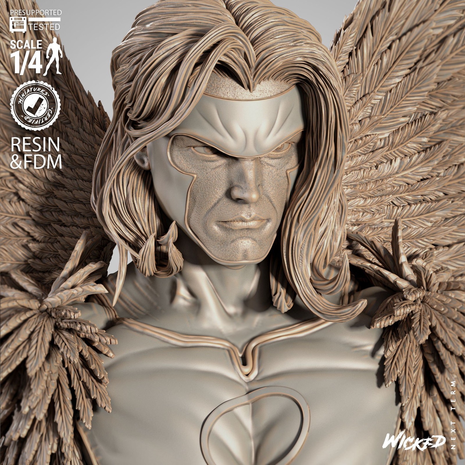 Marvel Angel Portrait Bust - Image 4