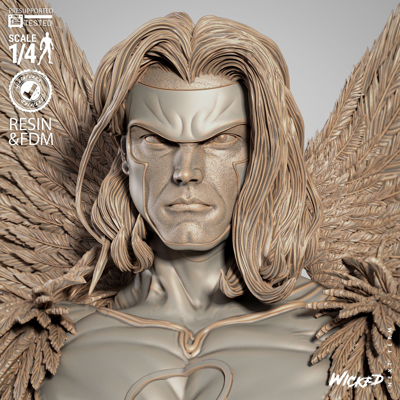 Marvel Angel Portrait Bust - Image 5