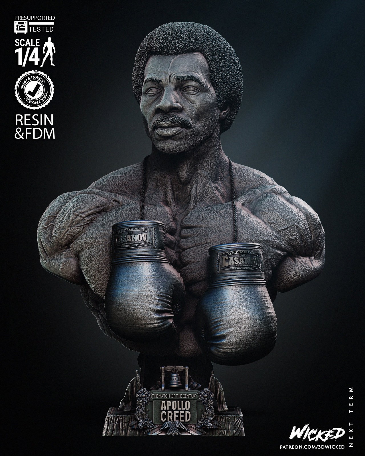 Apollo Creed Portrait Bust