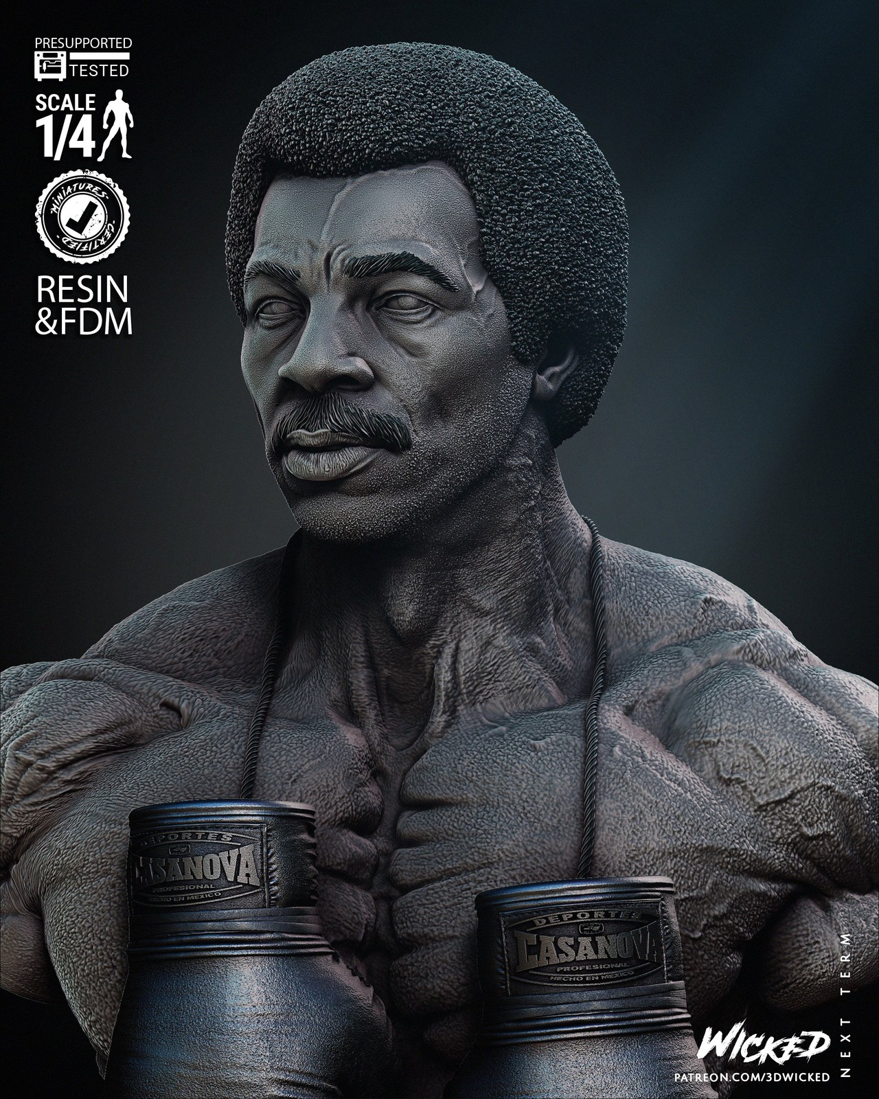 Apollo Creed Portrait Bust - Image 3