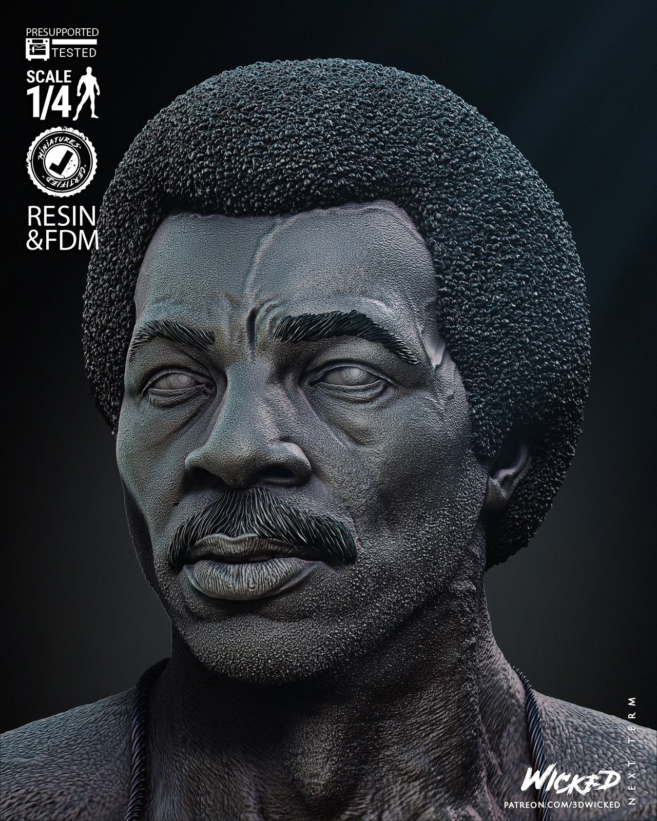 Apollo Creed Portrait Bust - Image 4