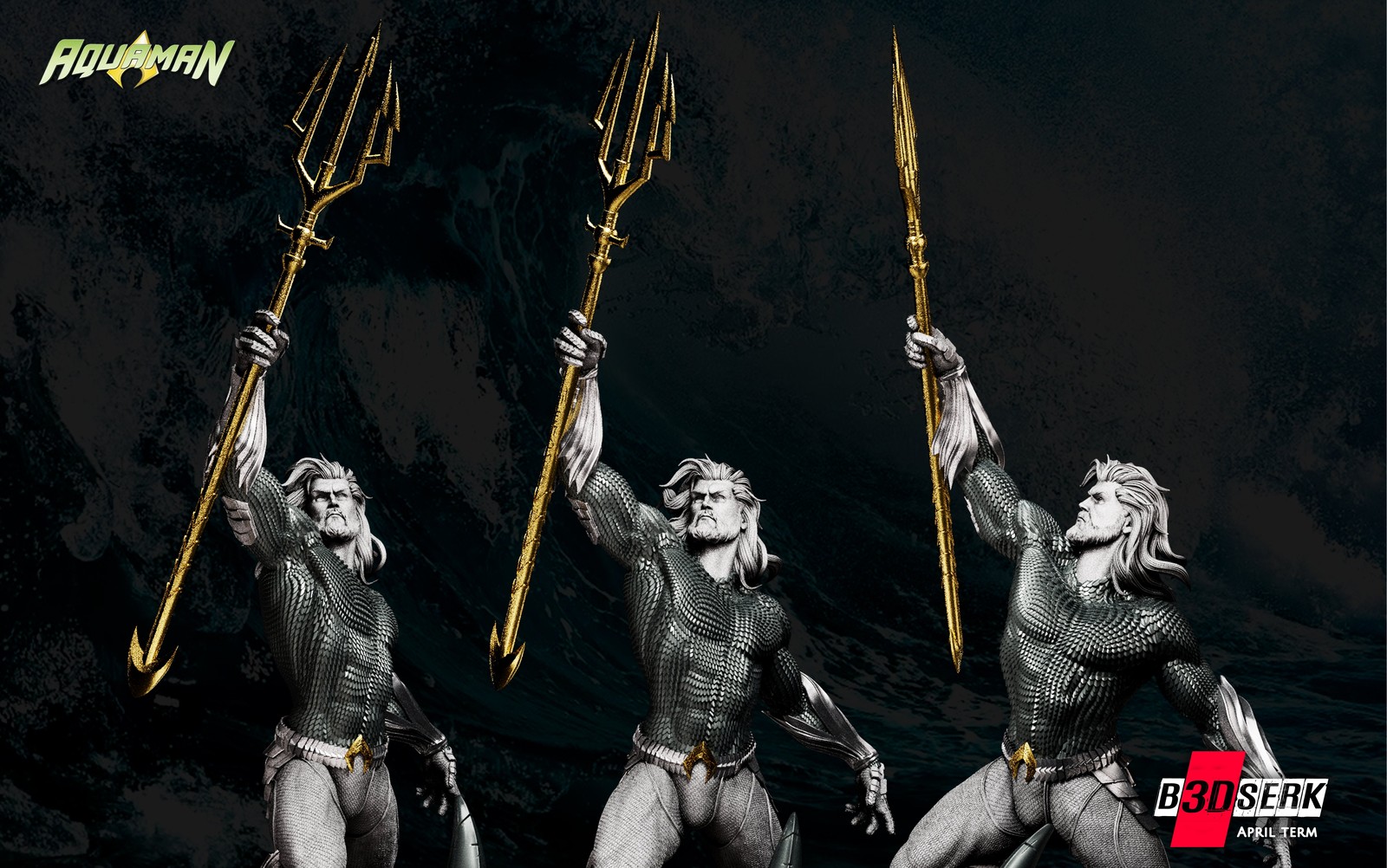 Aquaman Sculpture 1/6 - Image 4