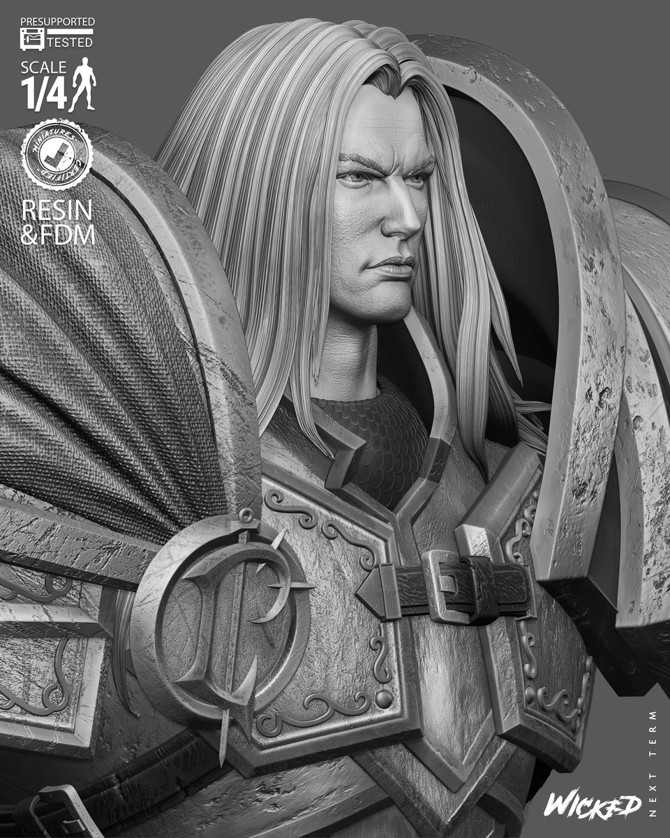 Video Games Arthas Portrait Bust - Image 5