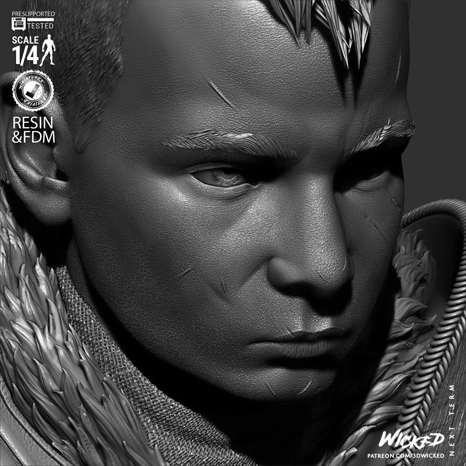 Video Games Atreus Portrait Bust - Image 5