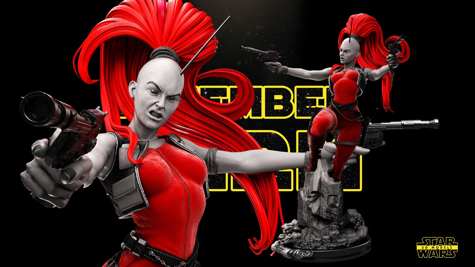 Aurra Sing Sculpture - Image 2