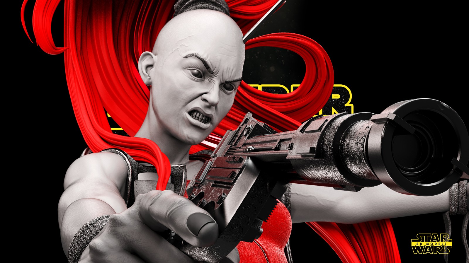 Aurra Sing Sculpture - Image 5