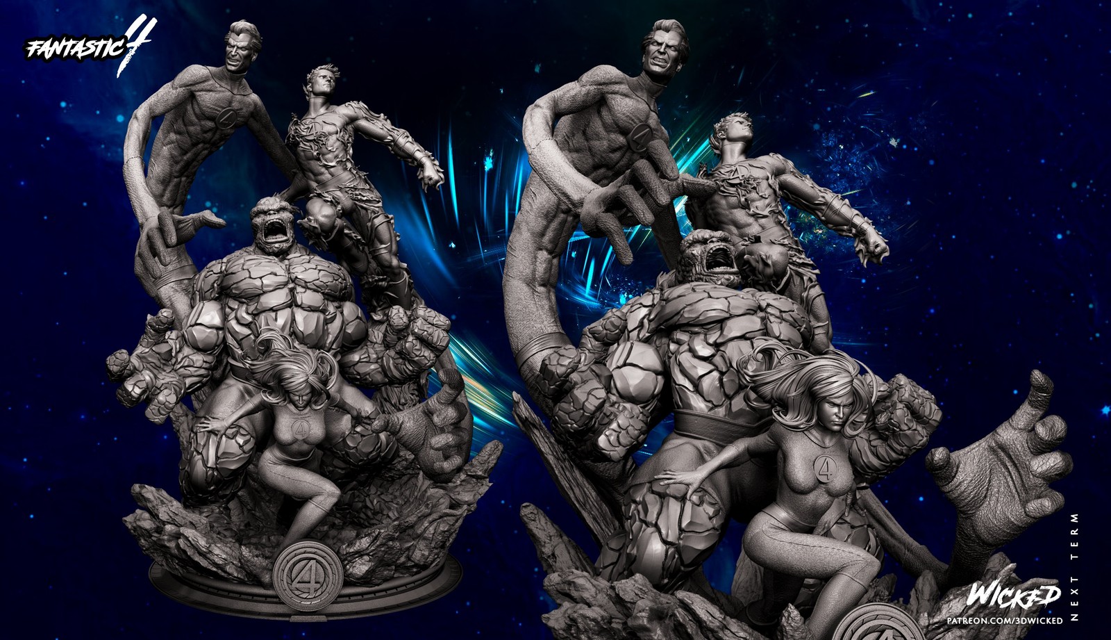 Marvel 4F Diorama Sculpture