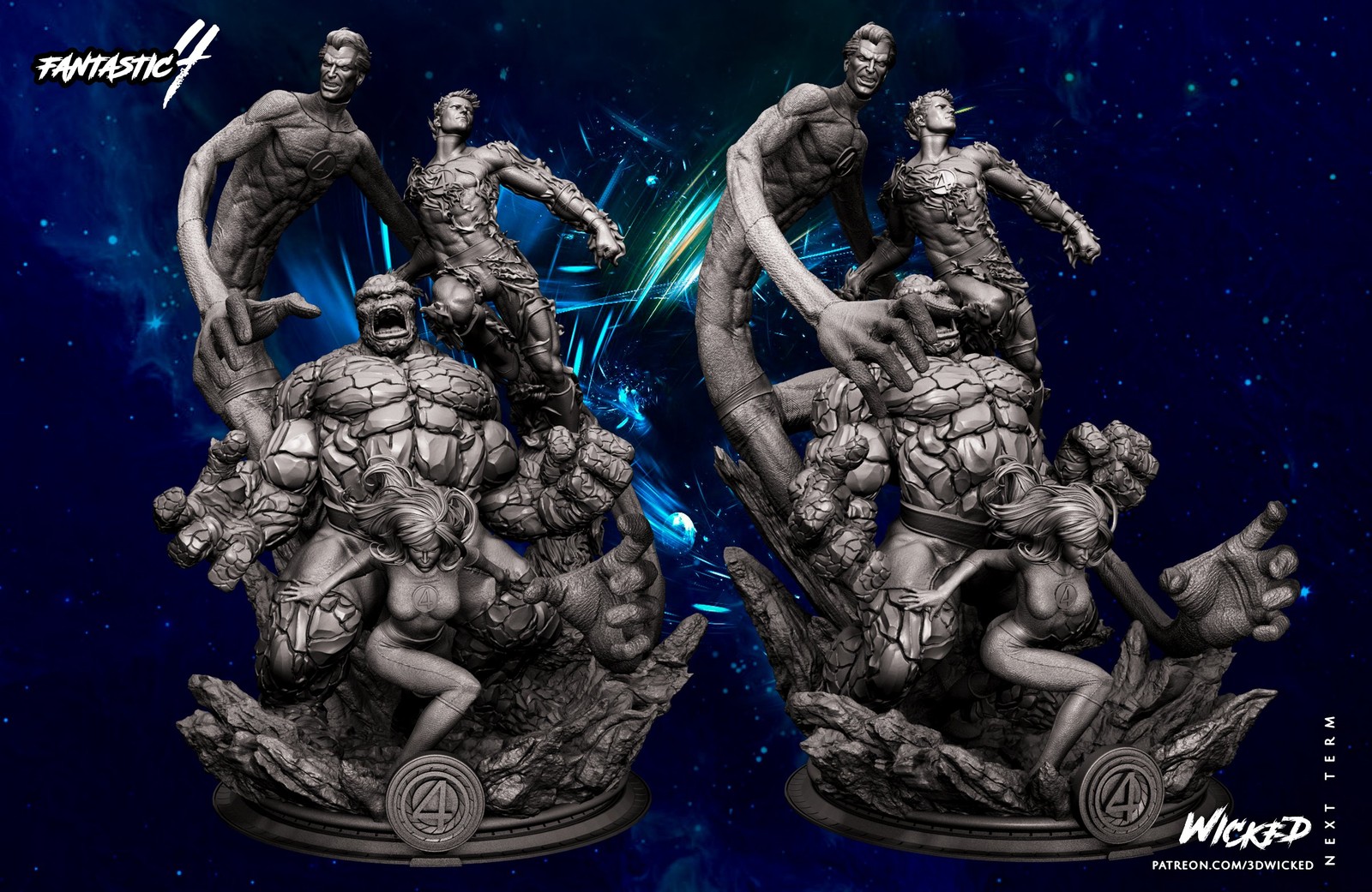 Marvel 4F Diorama Sculpture - Image 2