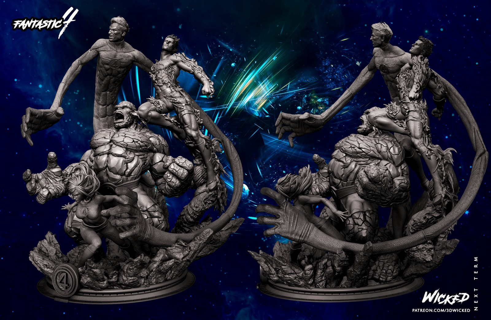 Marvel 4F Diorama Sculpture - Image 4