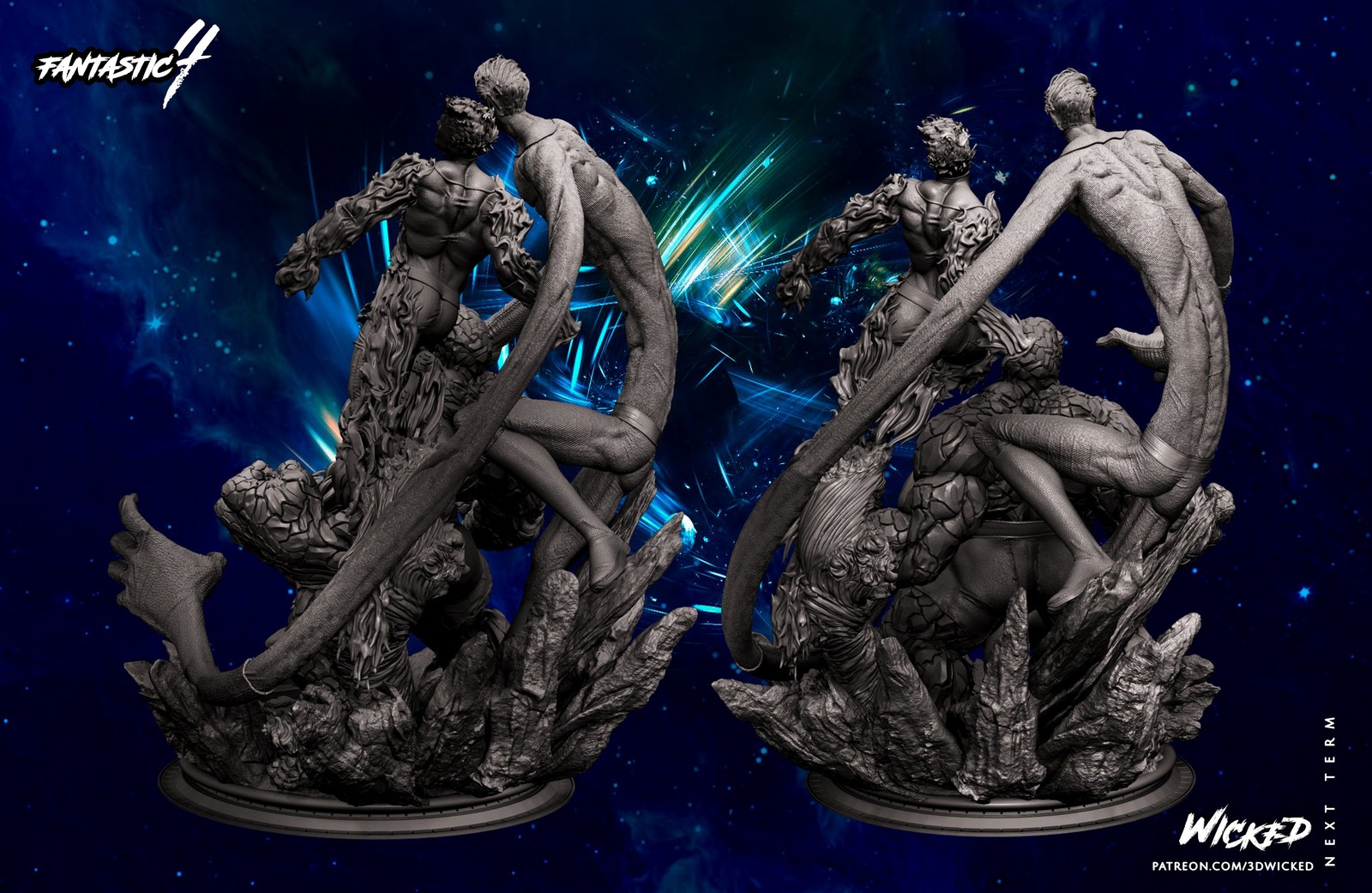 Marvel 4F Diorama Sculpture - Image 5