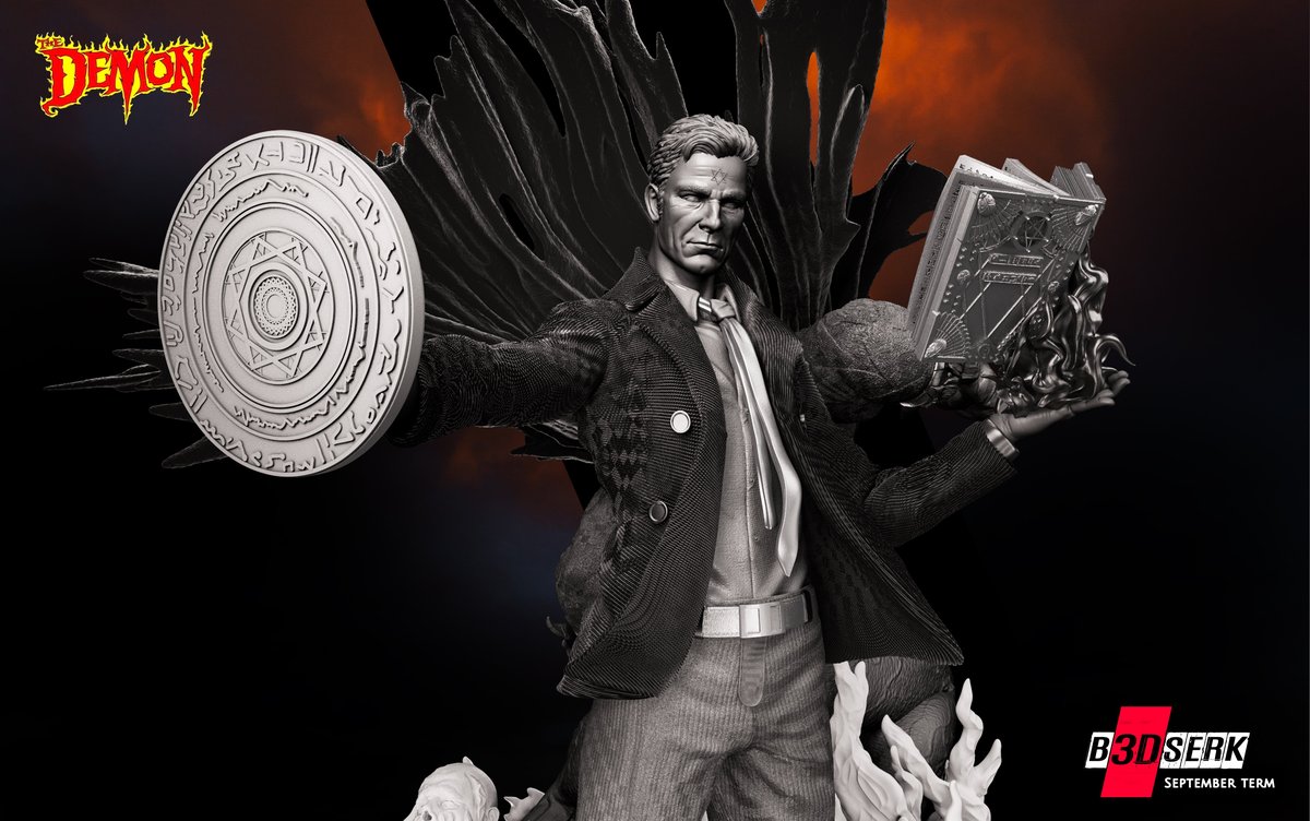 Jason Blood Sculpture, Etrigan Sculpture and Base Diorama Sculpture 1/6 - Image 4