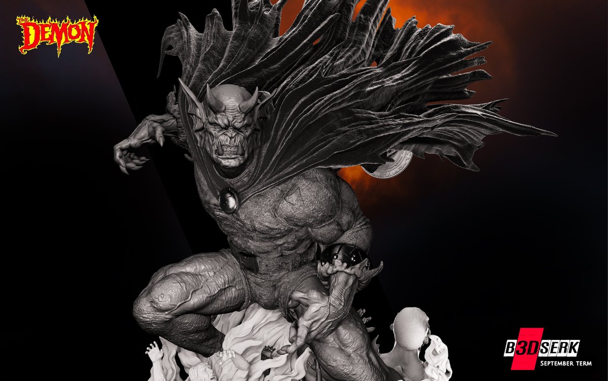 Jason Blood Sculpture, Etrigan Sculpture and Base Diorama Sculpture 1/6 - Image 5