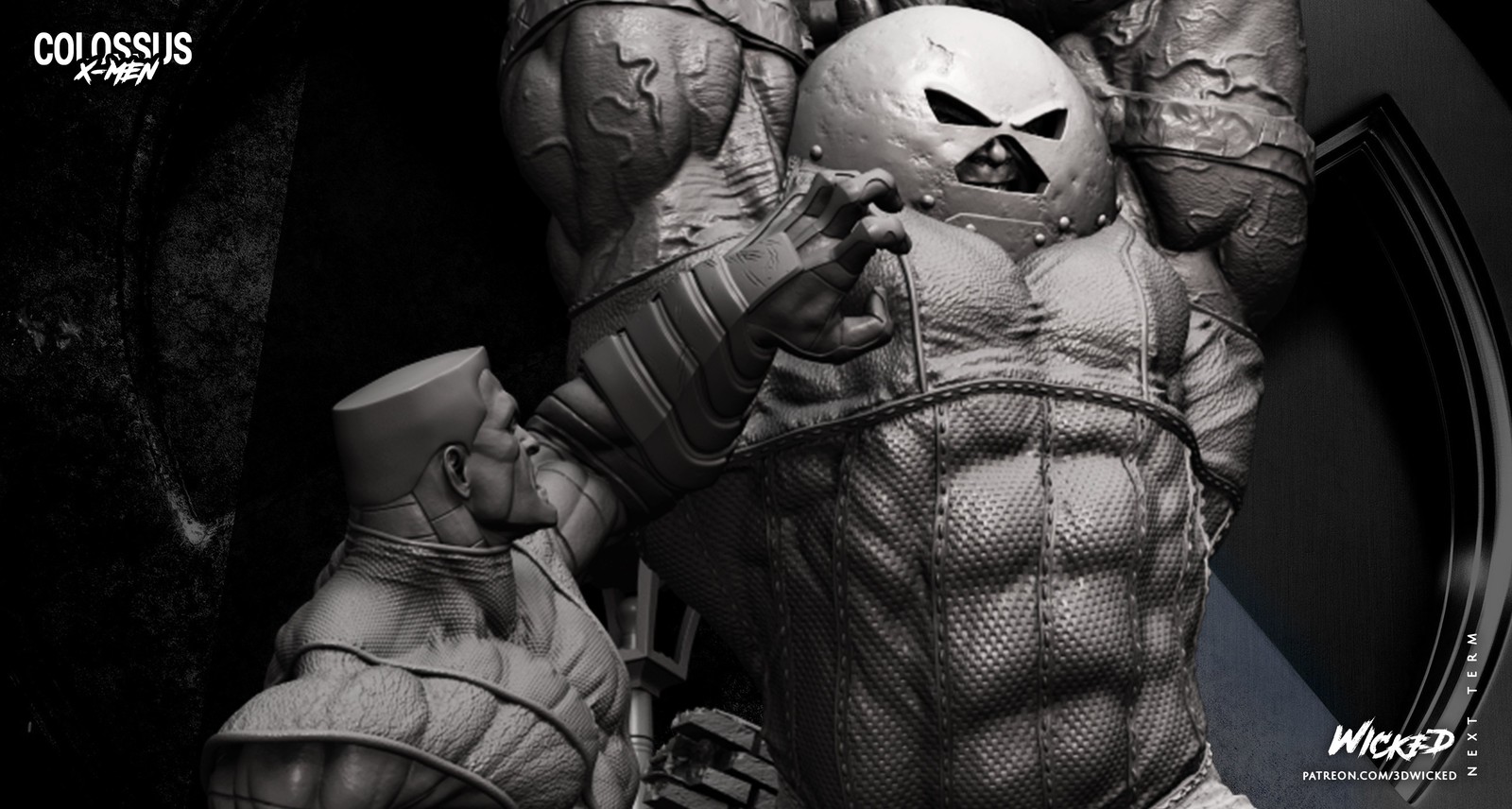 Marvel Juggernaut and Colossus Diorama - Image 4