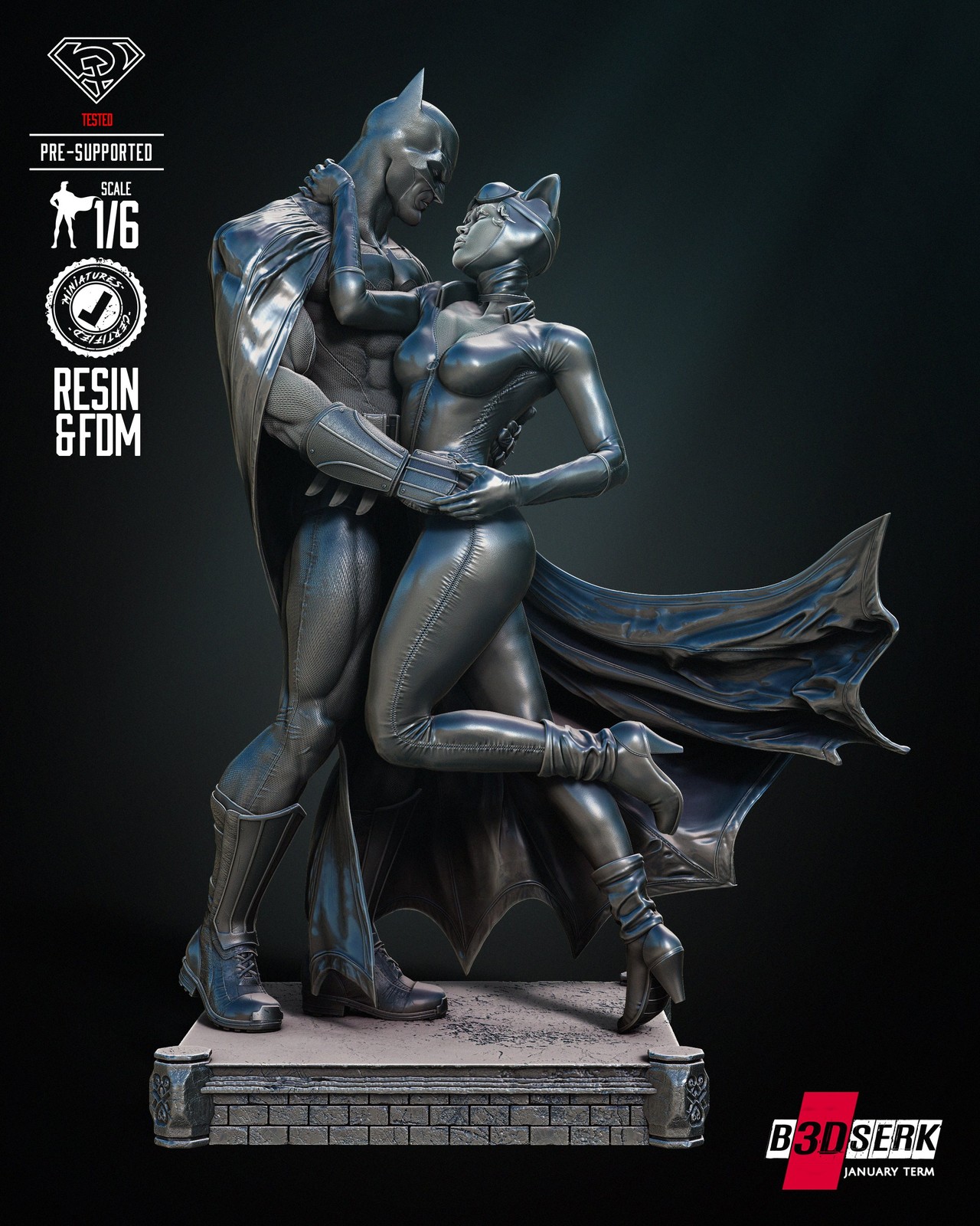 Batman and Catwoman Diorama - Image 5