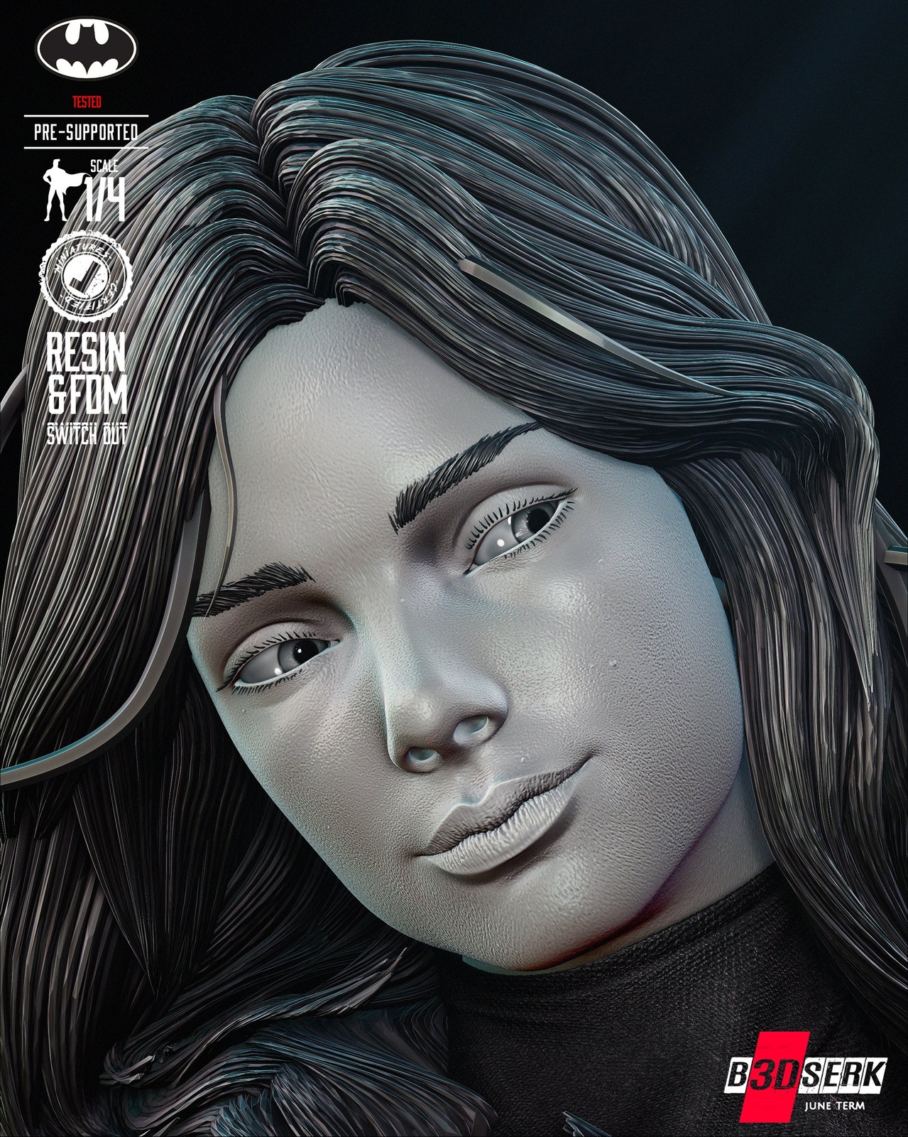 Batgirl Bust Portrait - Image 5