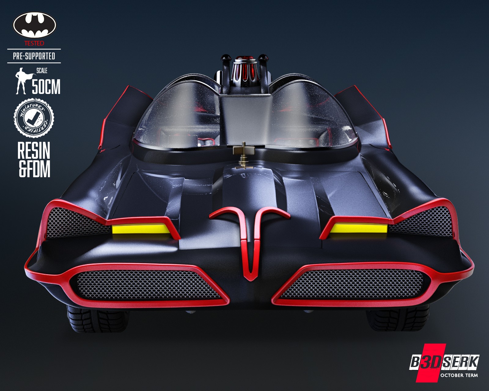 Batman Adam West Batmobile Sculpture - Image 5