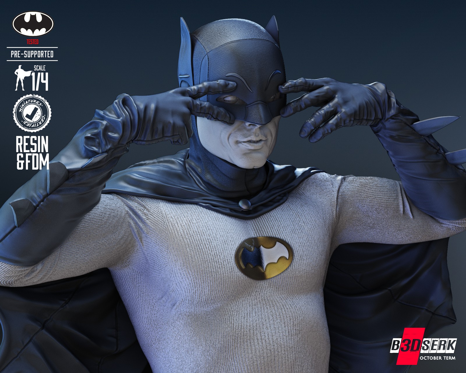 Batman Adam West Bust 1/4 Scale - Image 2