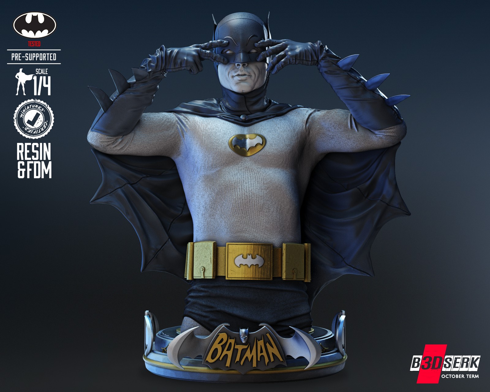 Batman Adam West Bust 1/4 Scale - Image 3