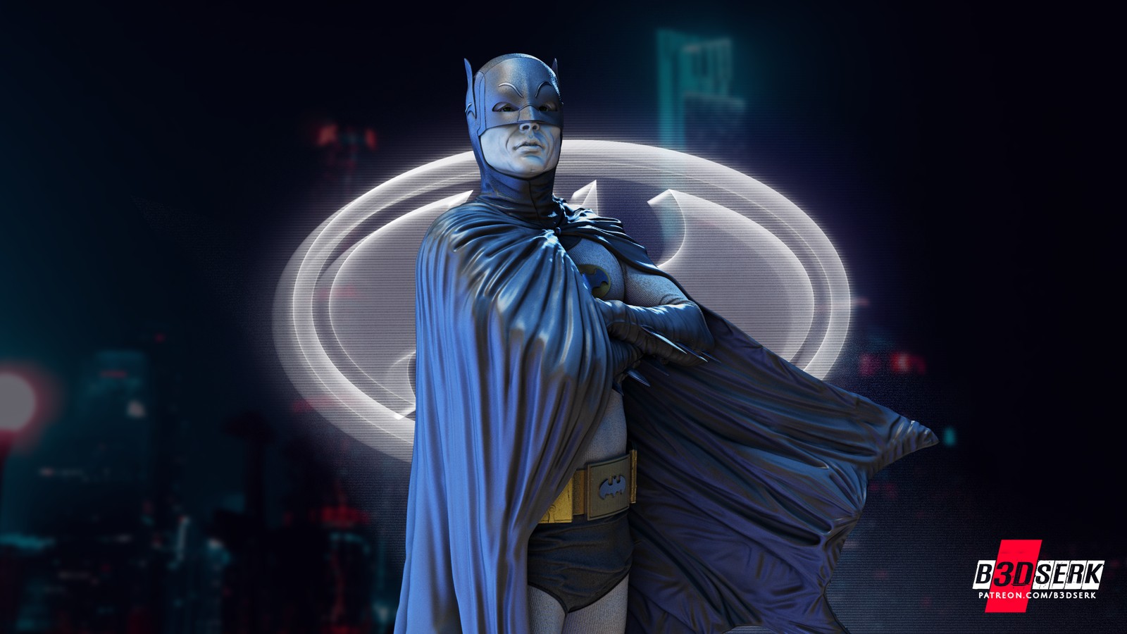 Batman Adam West Sculpture 1/6