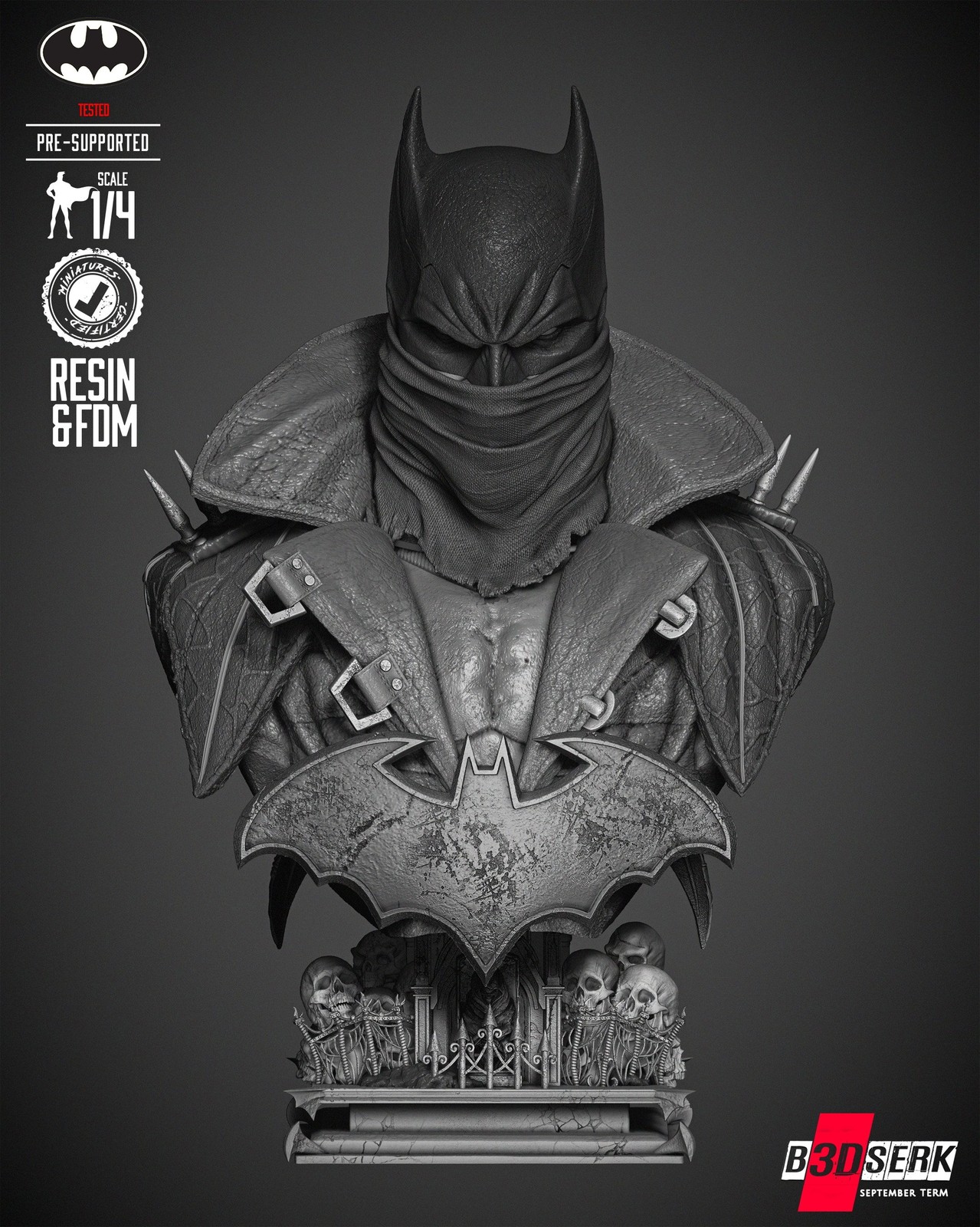 Batman Dark Nights Metal Portrait Bust