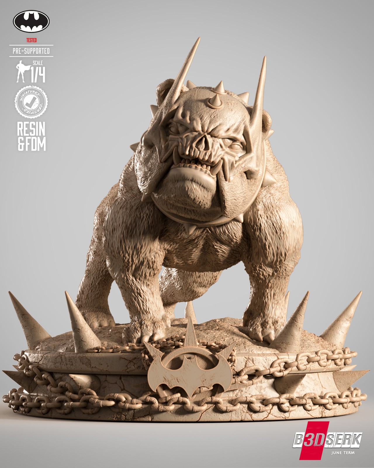 Batman Who Frags Dog Sculpture