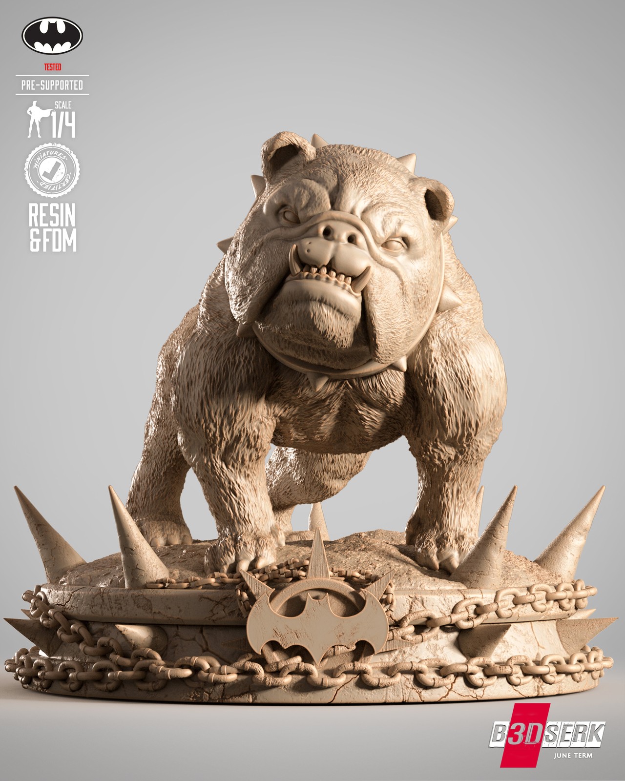 Batman Who Frags Dog Sculpture - Image 2