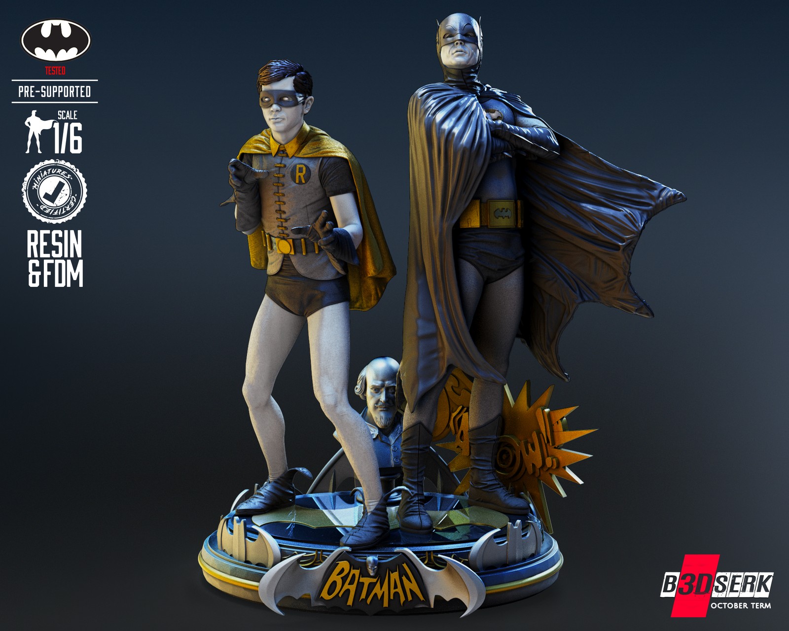 Batman and Robin Diorama Sculpture 1/6 Scale - Image 3
