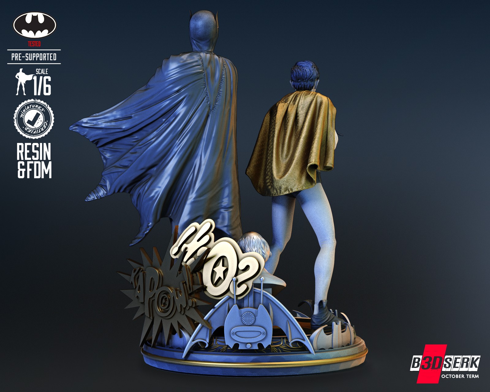 Batman and Robin Diorama Sculpture 1/6 Scale - Image 4