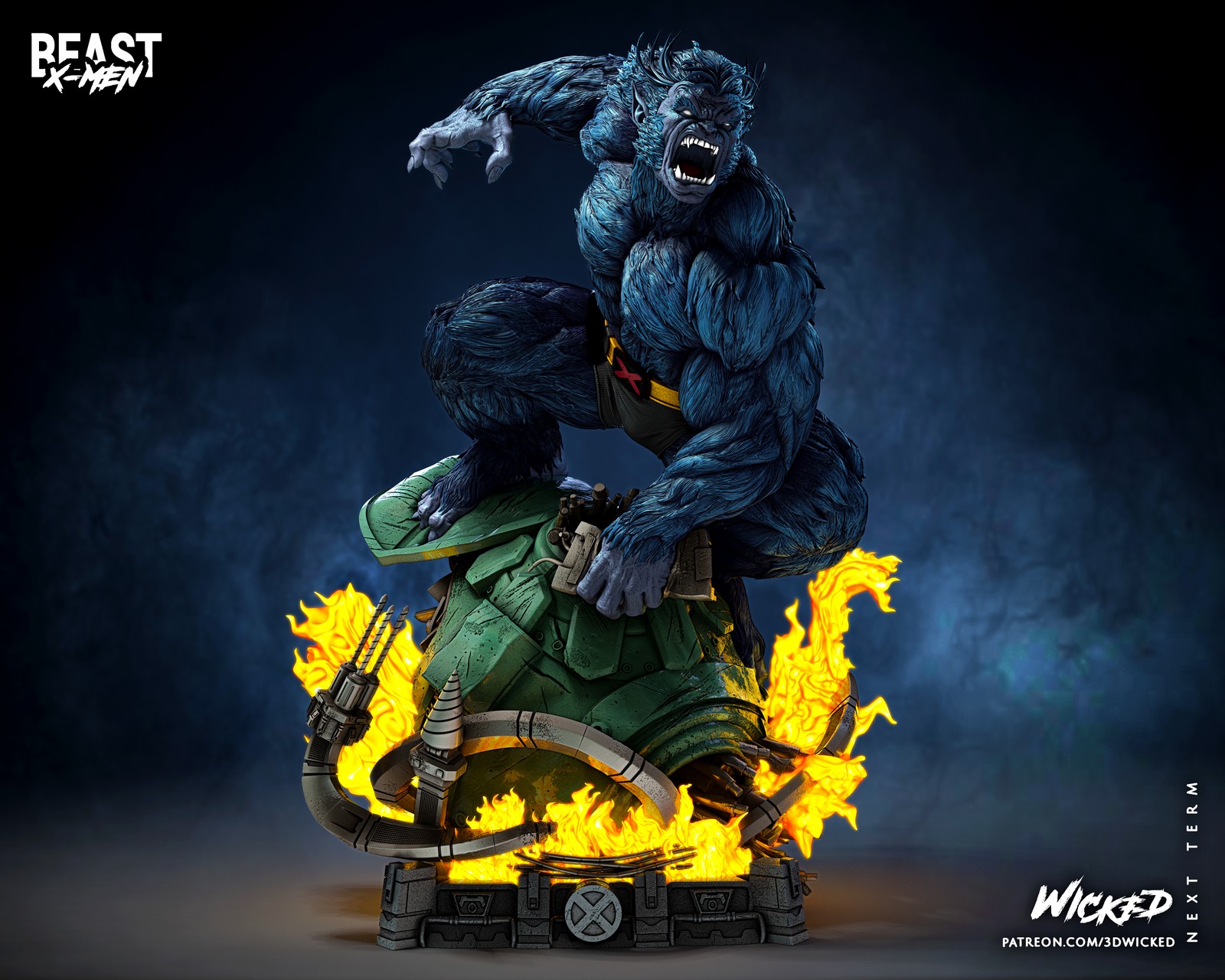 Marvel Beast Sculpture - Image 3