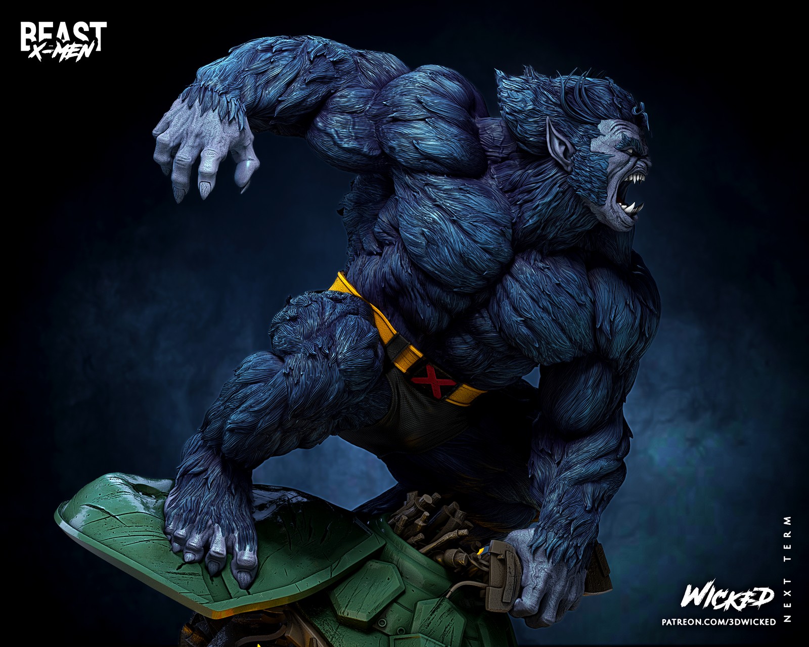 Marvel Beast Sculpture - Image 4