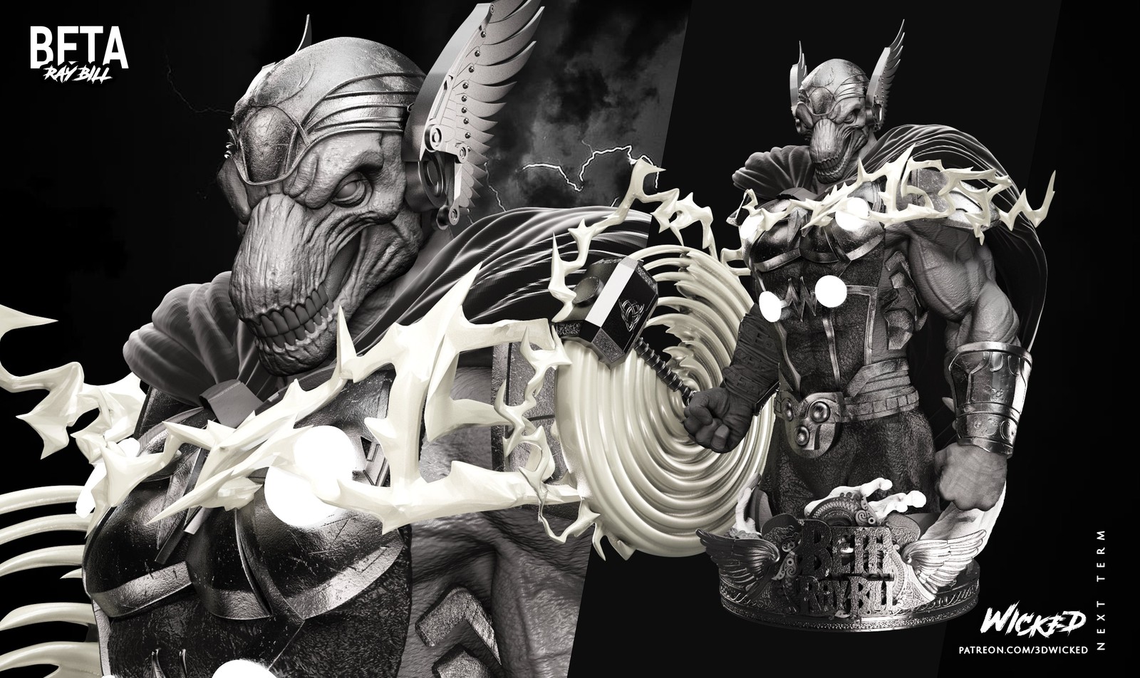 Marvel Beta Ray Bill Bust