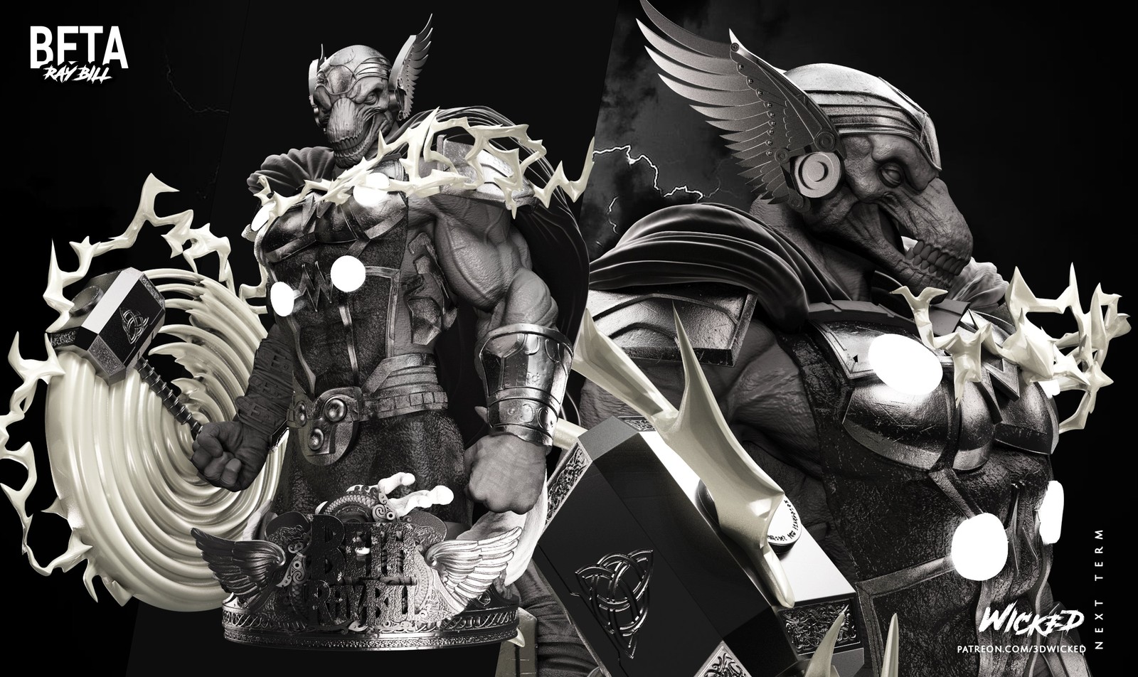 Marvel Beta Ray Bill Bust - Image 2