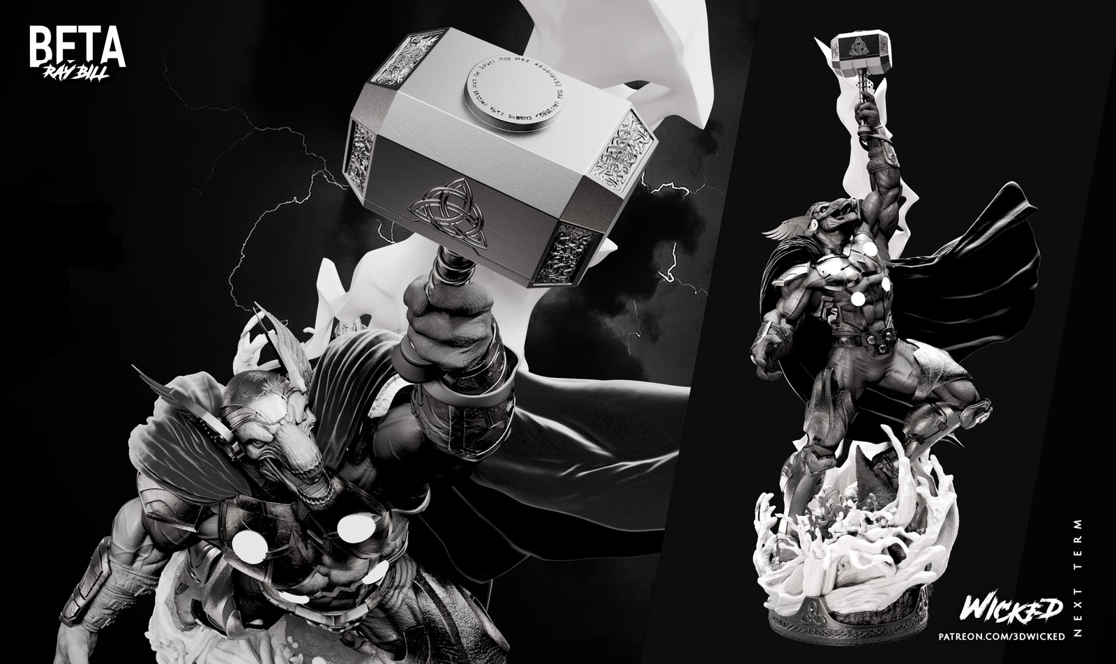 Marvel Beta Ray Bill Sculpture