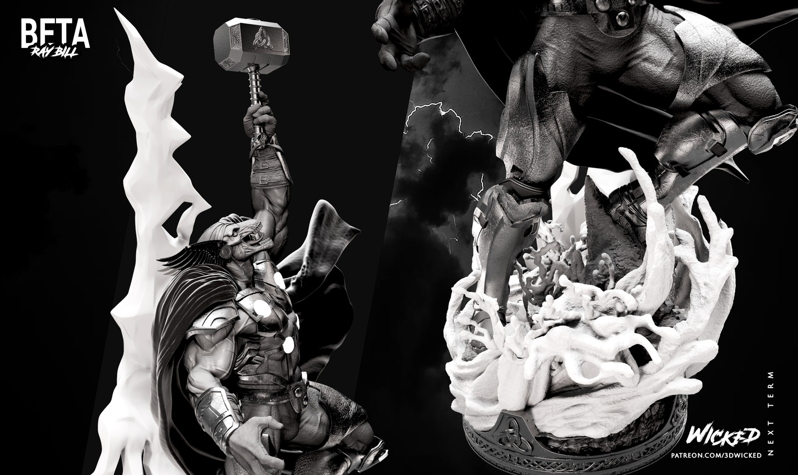 Marvel Beta Ray Bill Sculpture - Image 2