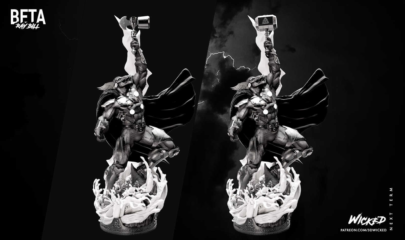 Marvel Beta Ray Bill Sculpture - Image 3