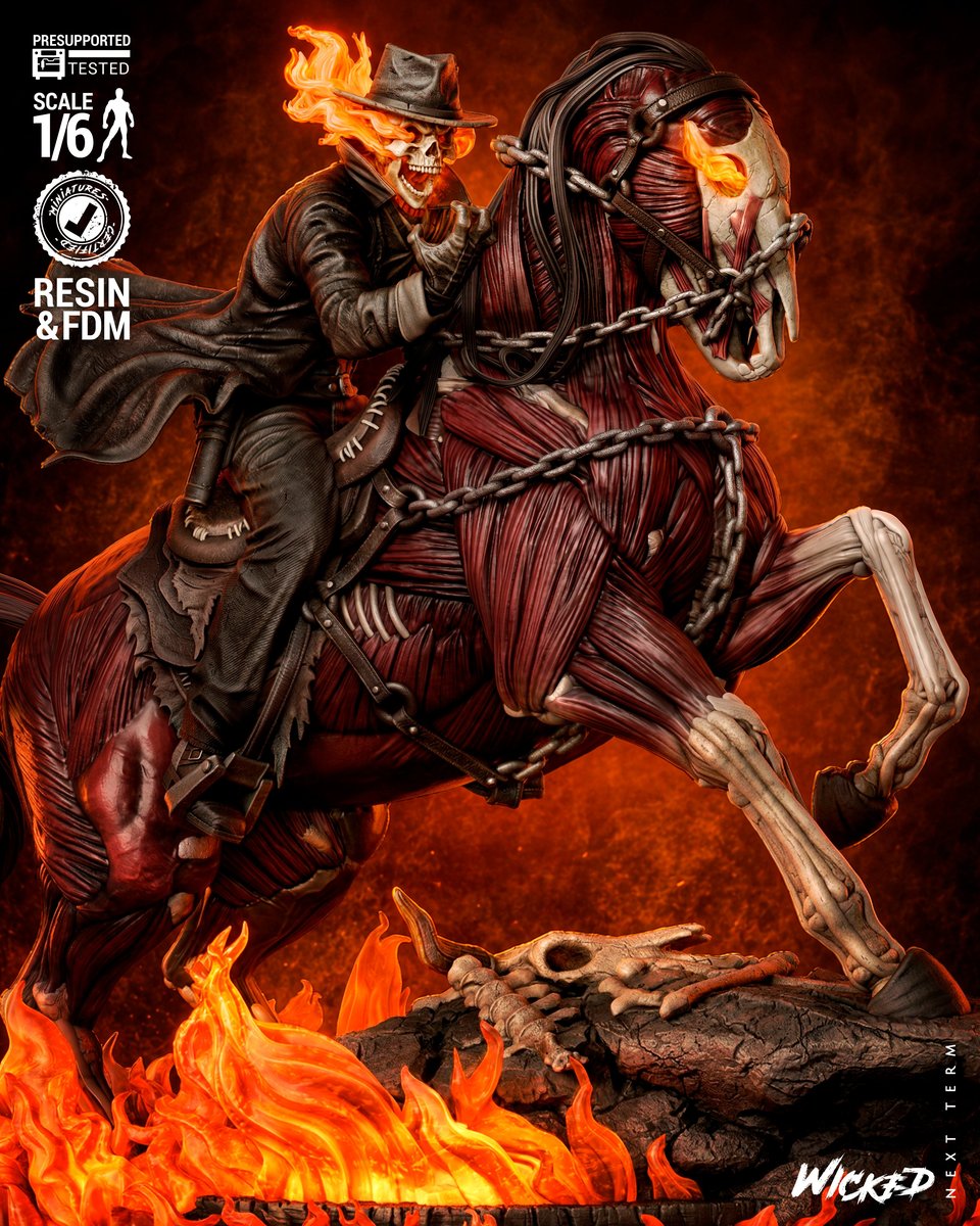 Marvel April 2026 Term Ghost Rider Billy Sculpture - Image 2