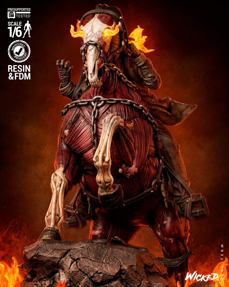 Marvel April 2026 Term Ghost Rider Billy Sculpture - Image 3