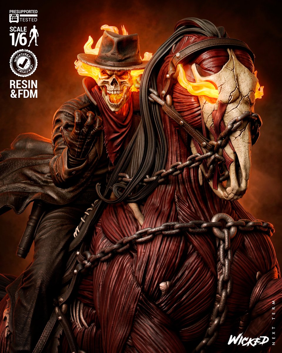 Marvel April 2026 Term Ghost Rider Billy Sculpture - Image 4