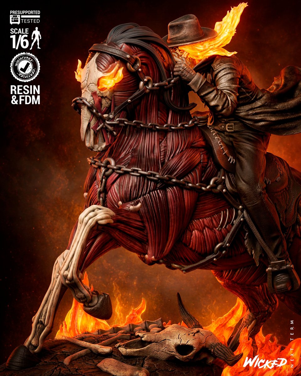 Marvel April 2026 Term Ghost Rider Billy Sculpture - Image 5