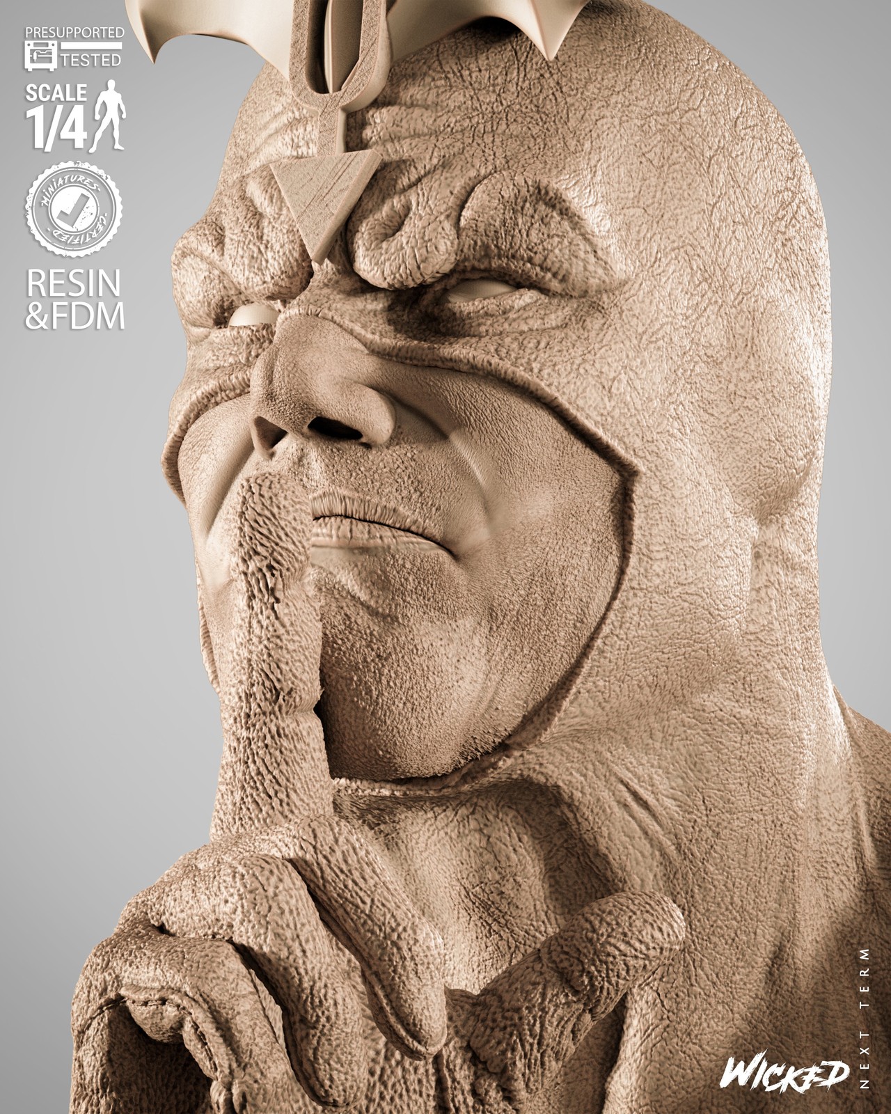 Marvel Black Bolt Portrait Bust - Image 2