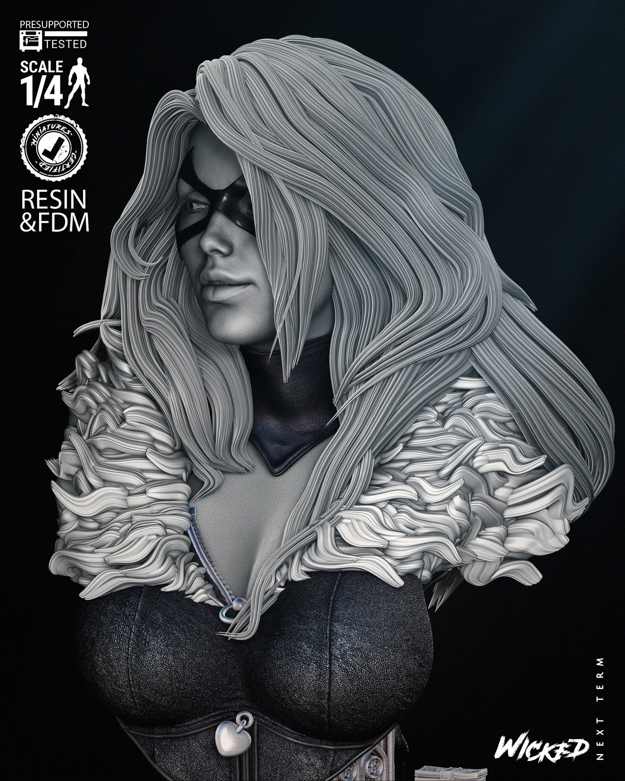 Marvel Black Cat Bust - Image 4