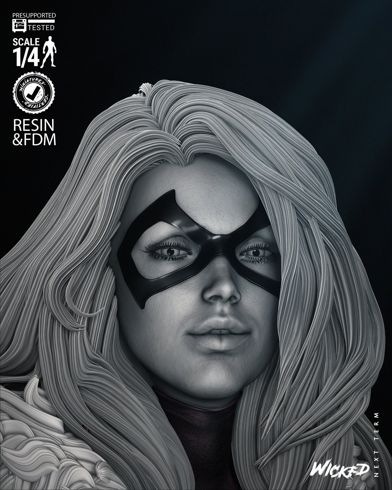 Marvel Black Cat Bust - Image 5